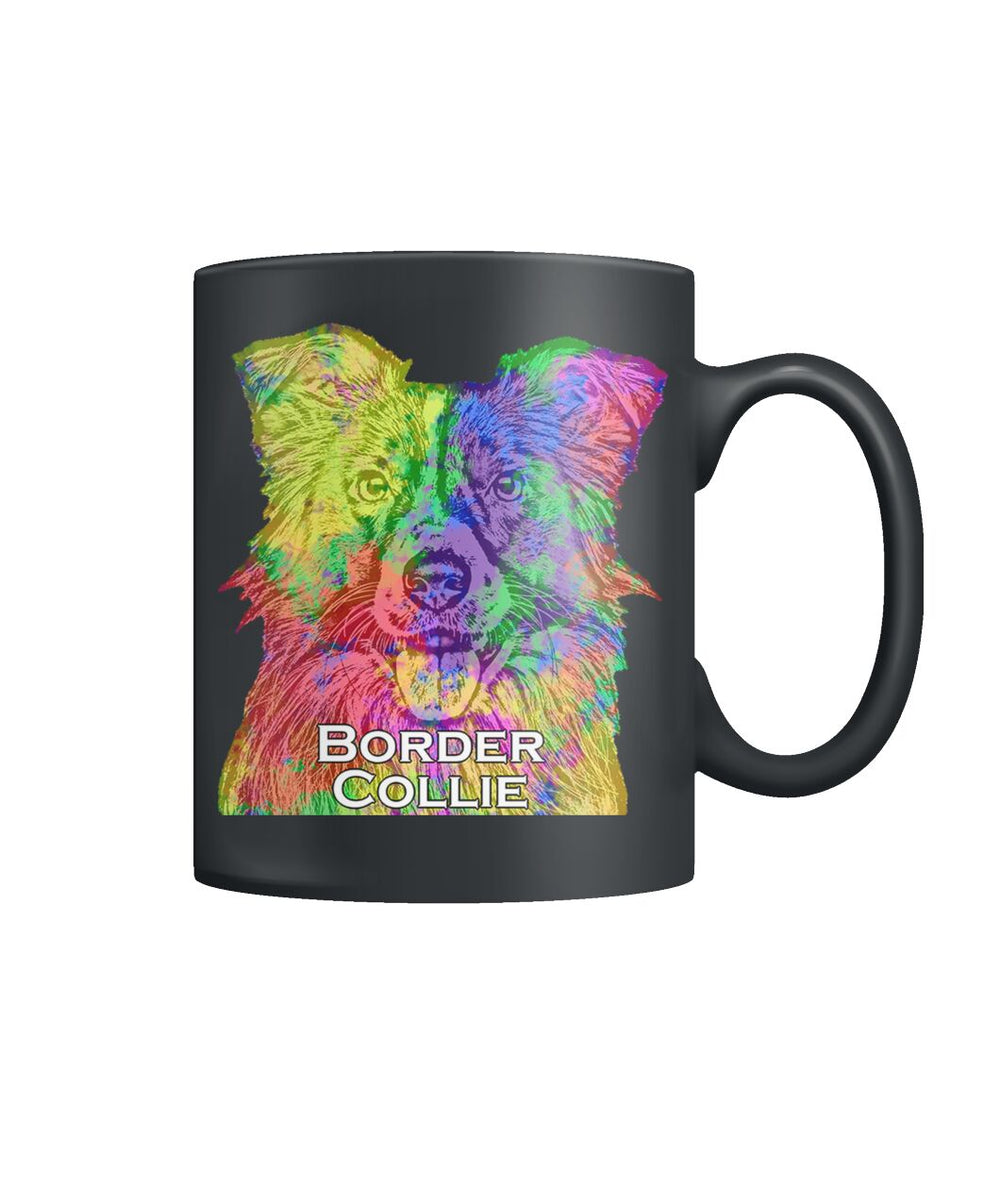 Border Collie Watercolor Mug
