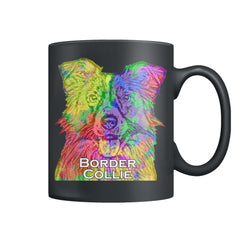 Border Collie Watercolor Mug