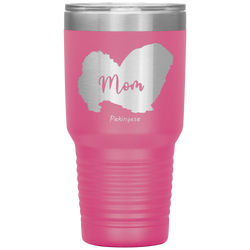 Pekingese Mom Silhouette 30 Oz. Tumbler