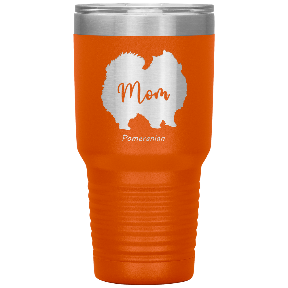 Pomeranian Mom Silhouette 30 Oz. Tumbler