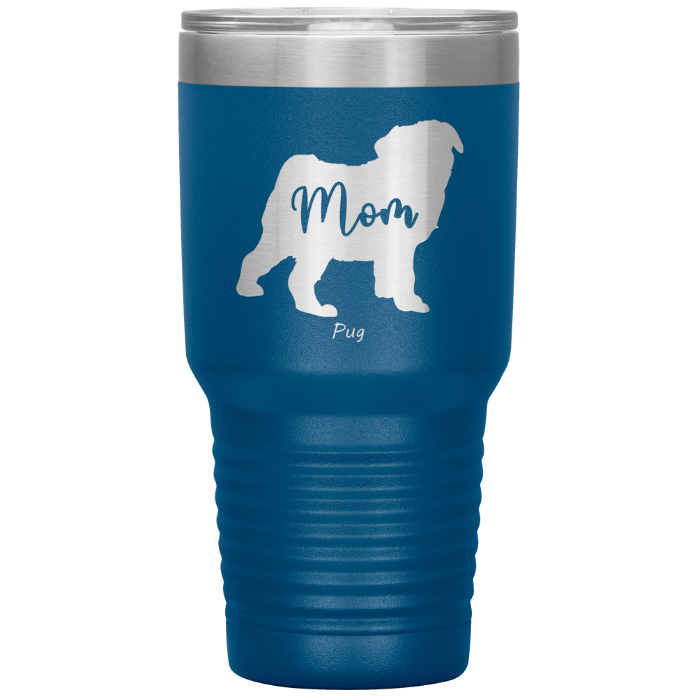 Pug Mom Silhouette 30 Oz. Tumbler