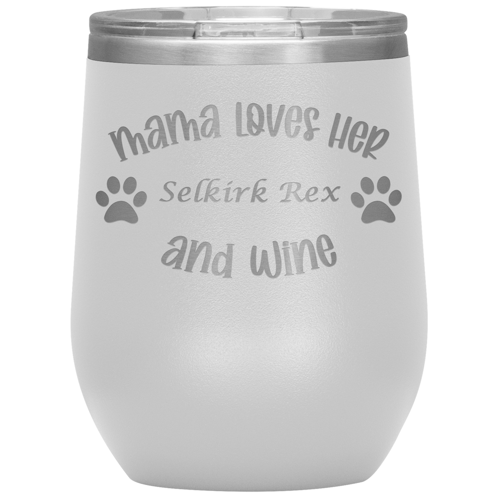 Mama Loves Her Selkirk Rex and Wine