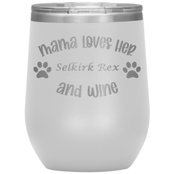 Mama Loves Her Selkirk Rex and Wine