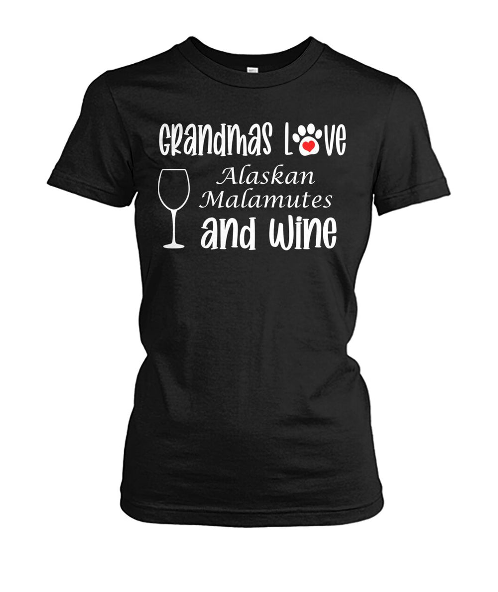 Grandmas Love Alaskan Malamutes and Wine