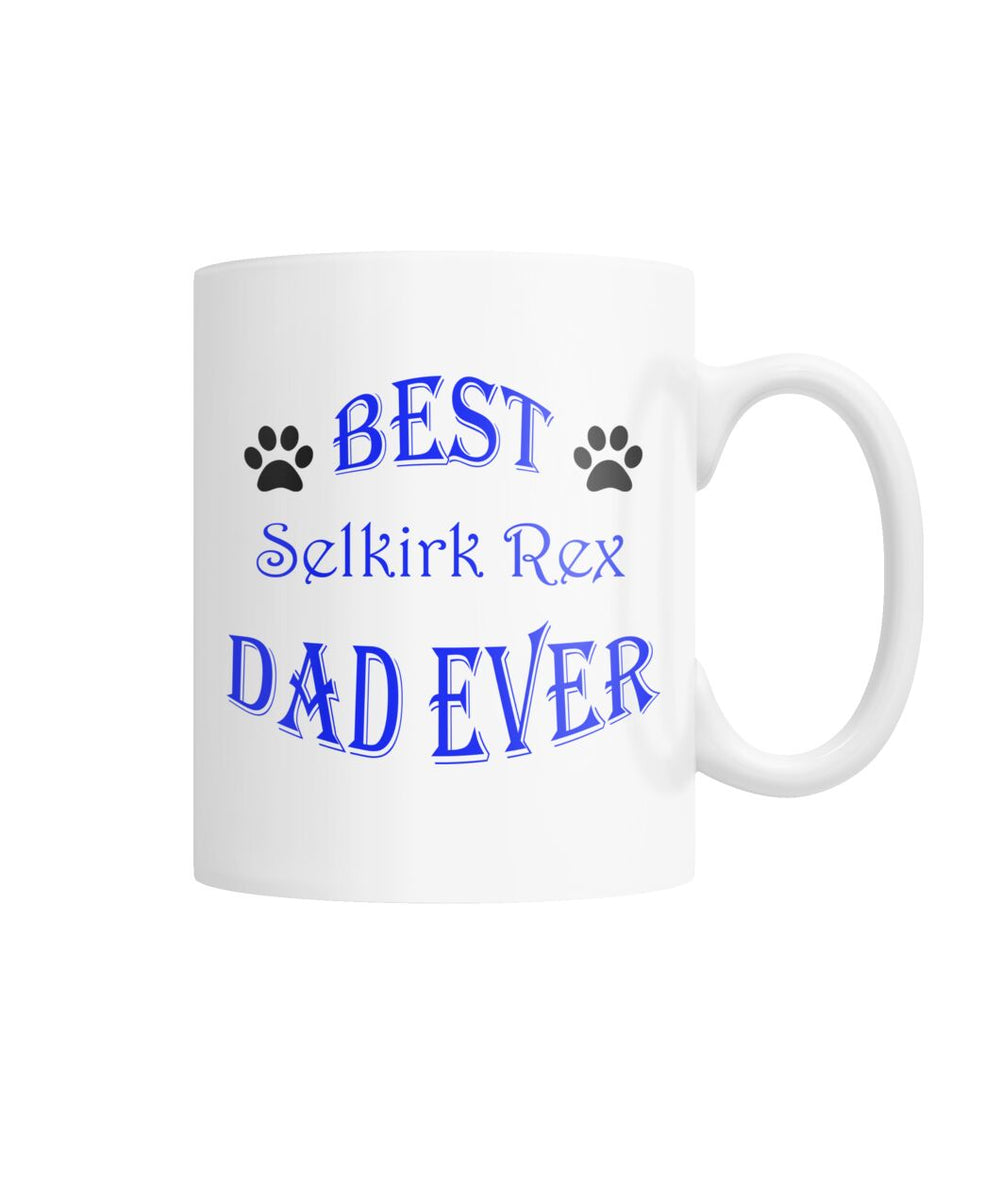 Best Selkirk Rex Dad Ever White Coffee Mug