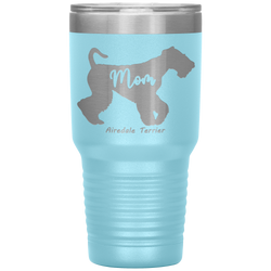 Airedale Terrier Mom Silhouette 30 Oz. Tumbler