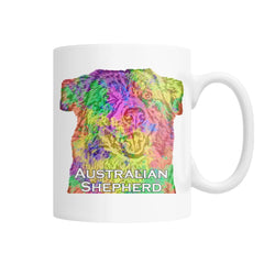 Australian Shepherd Watercolor Mug