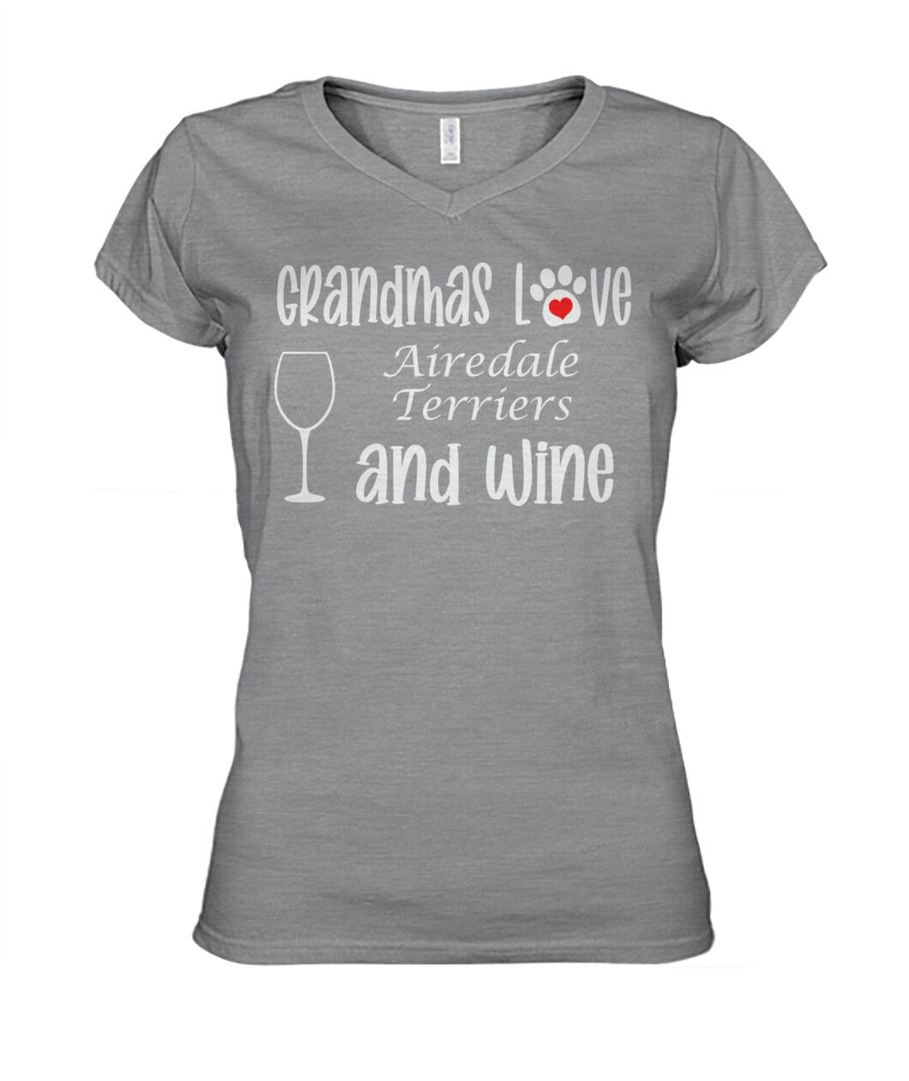Grandmas Love Airedale Terriers and Wine
