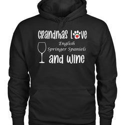 Grandmas Love English Springer Spaniels and Wine