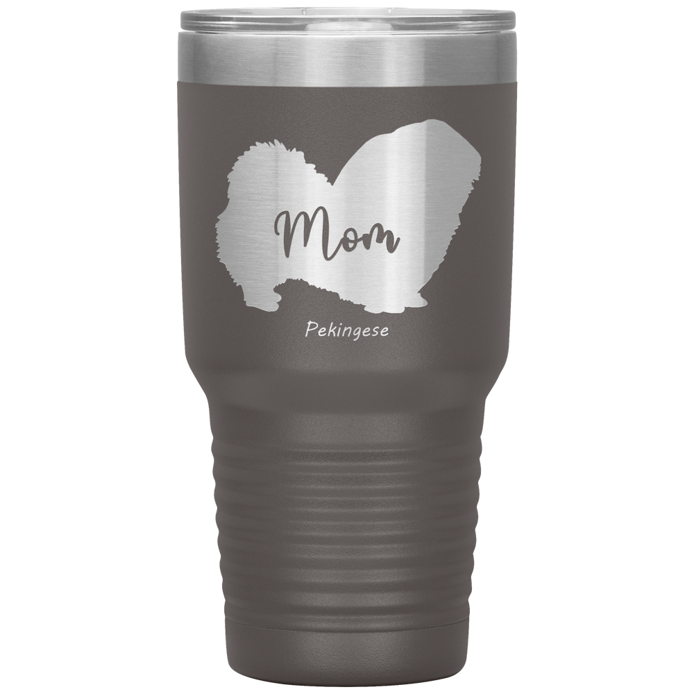 Pekingese Mom Silhouette 30 Oz. Tumbler