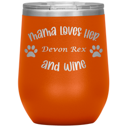 Mama Loves Her Devon Rex and Wine
