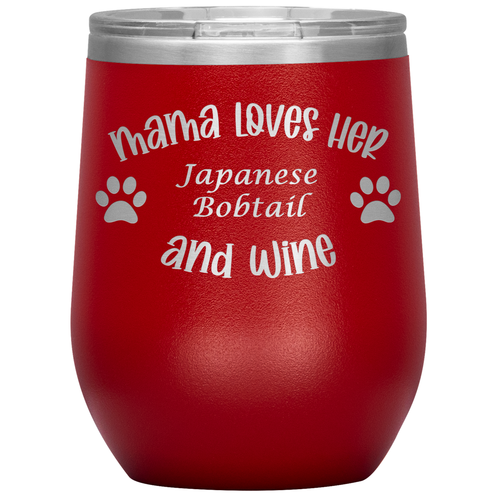 Mama Loves Her Japanese Bobtail and Wine