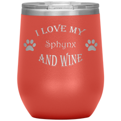 I Love My Sphynx and Wine