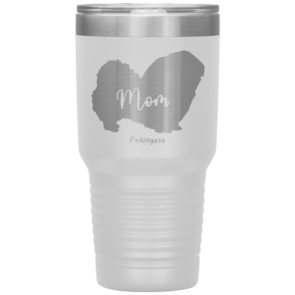 Pekingese Mom Silhouette 30 Oz. Tumbler