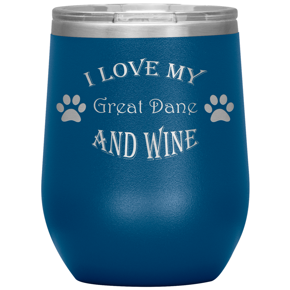 I Love My Great Dane and Wine