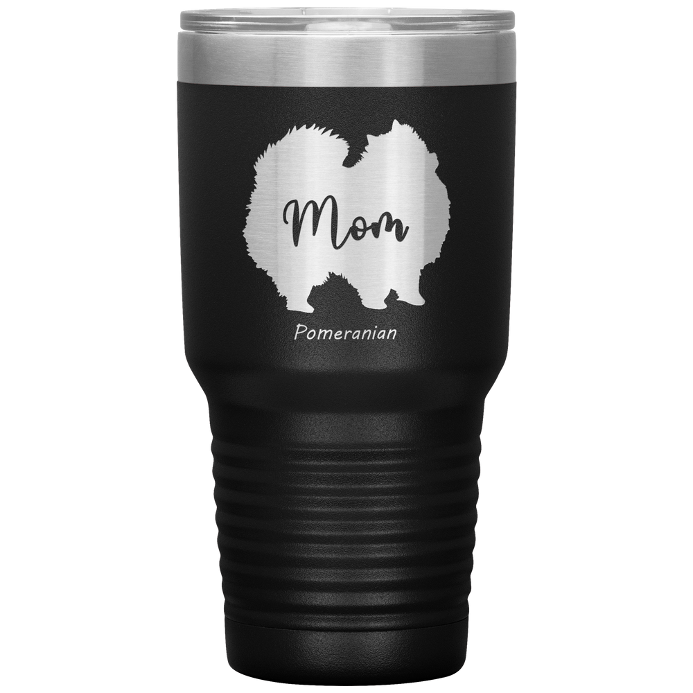 Pomeranian Mom Silhouette 30 Oz. Tumbler