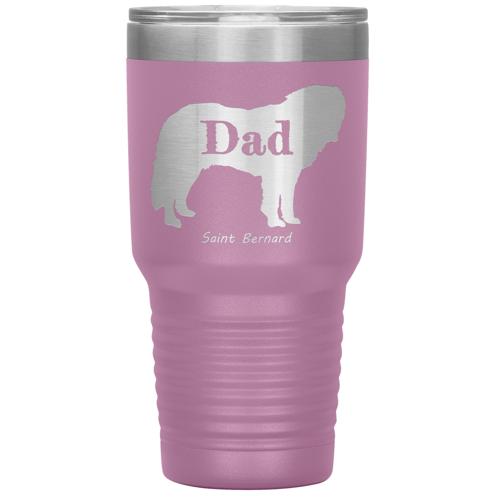 Saint Bernard Dad Silhouette 30 Oz. Tumbler