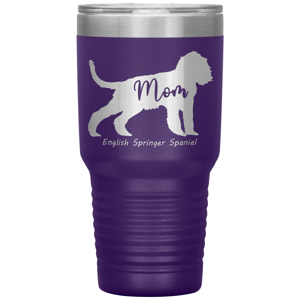 English Springer Spaniel Mom Silhouette 30 Oz. Tumbler