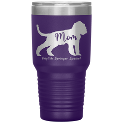 English Springer Spaniel Mom Silhouette 30 Oz. Tumbler