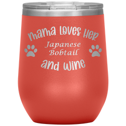 Mama Loves Her Japanese Bobtail and Wine