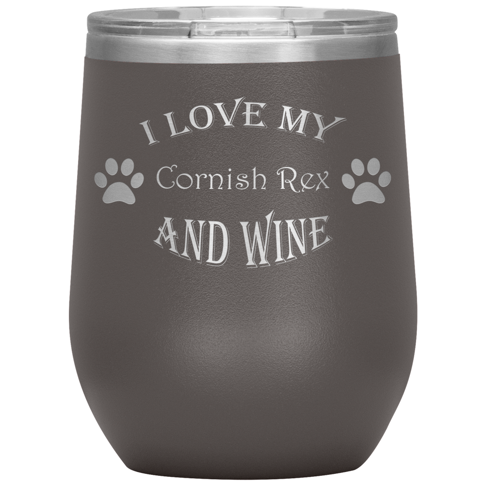 I Love My Cornish Rex and Wine