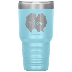 Pomeranian Mom Silhouette 30 Oz. Tumbler