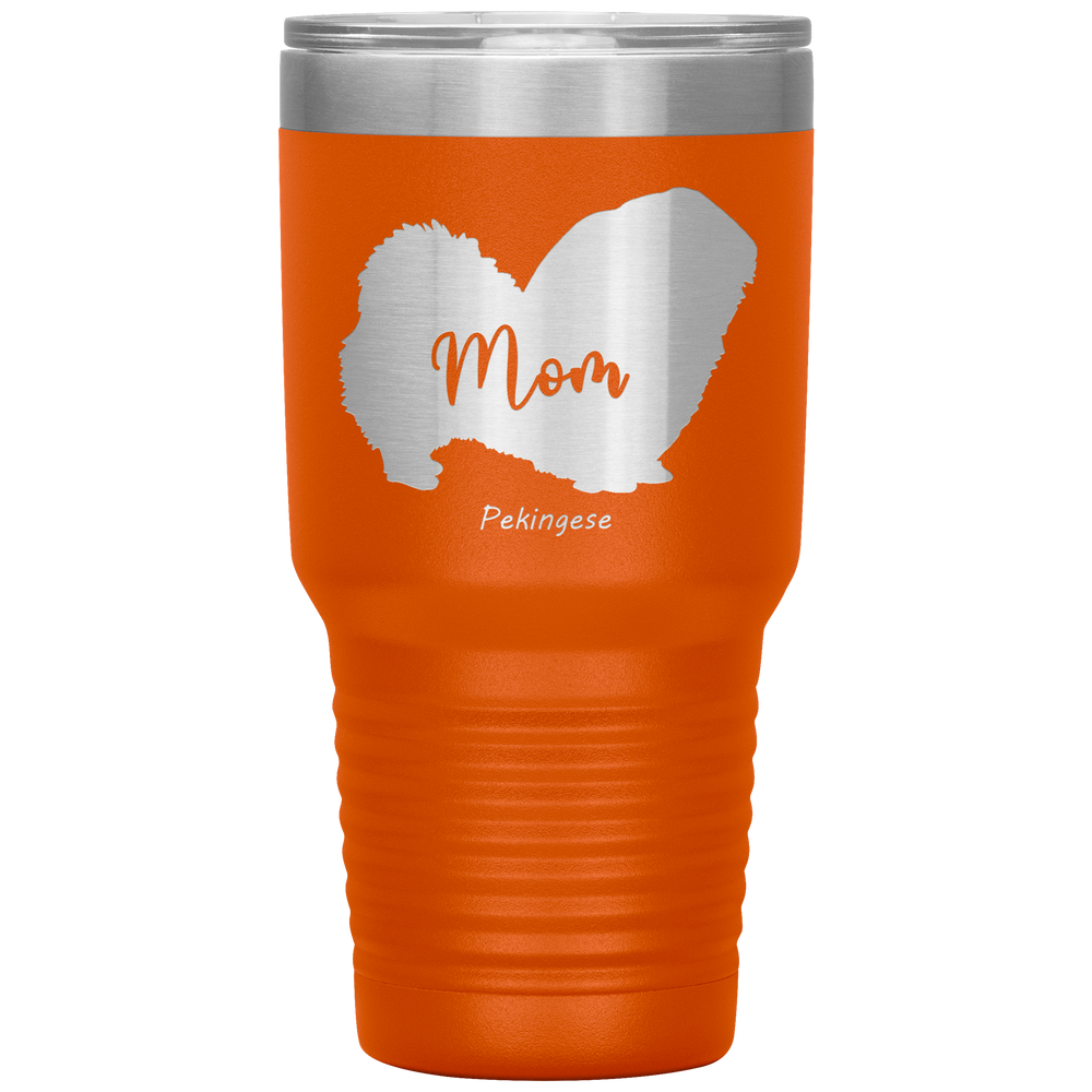 Pekingese Mom Silhouette 30 Oz. Tumbler