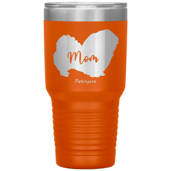 Pekingese Mom Silhouette 30 Oz. Tumbler