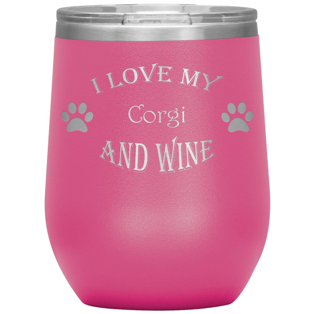 I Love My Corgi and Wine