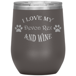 I Love My Devon Rex and Wine