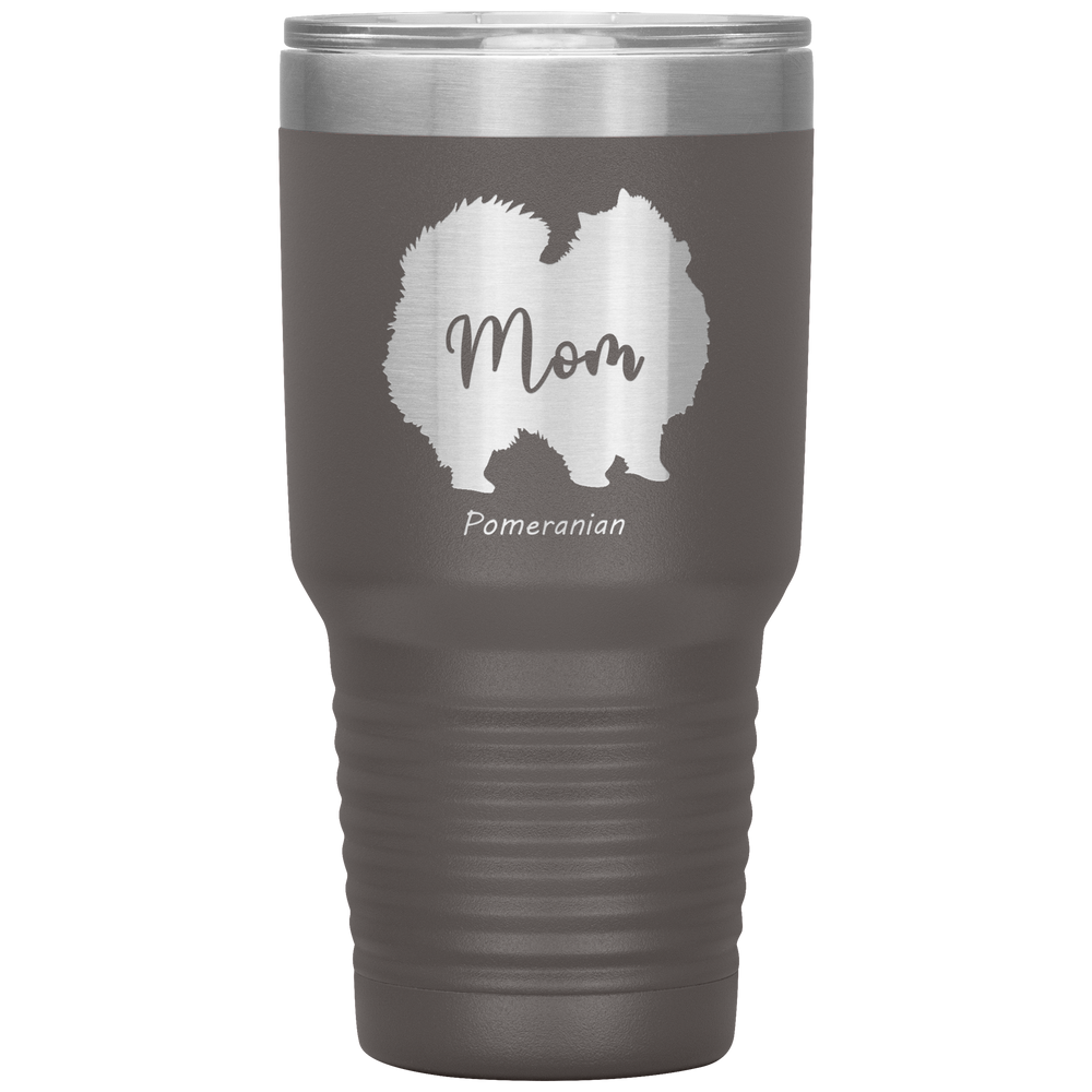 Pomeranian Mom Silhouette 30 Oz. Tumbler