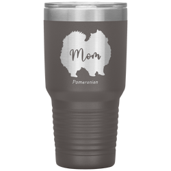 Pomeranian Mom Silhouette 30 Oz. Tumbler