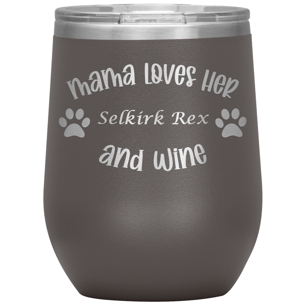 Mama Loves Her Selkirk Rex and Wine