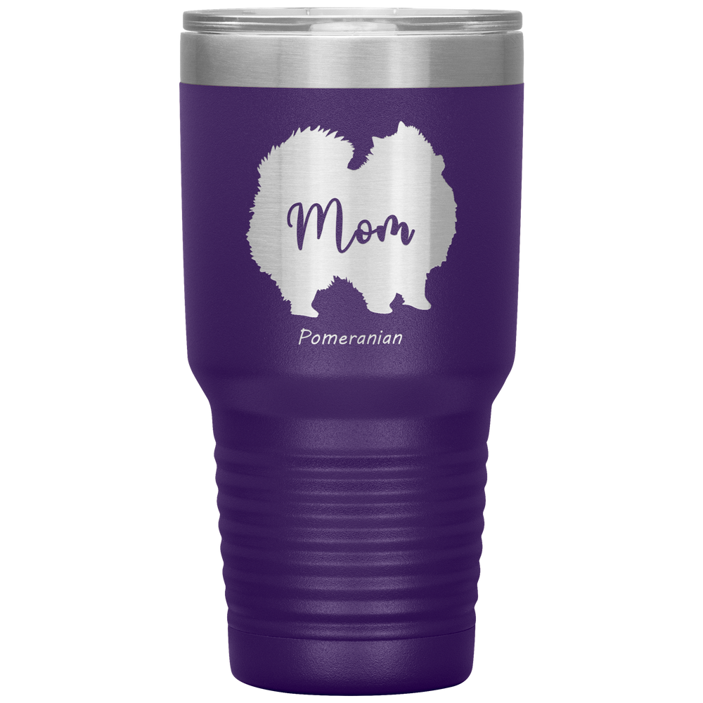 Pomeranian Mom Silhouette 30 Oz. Tumbler