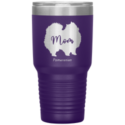 Pomeranian Mom Silhouette 30 Oz. Tumbler